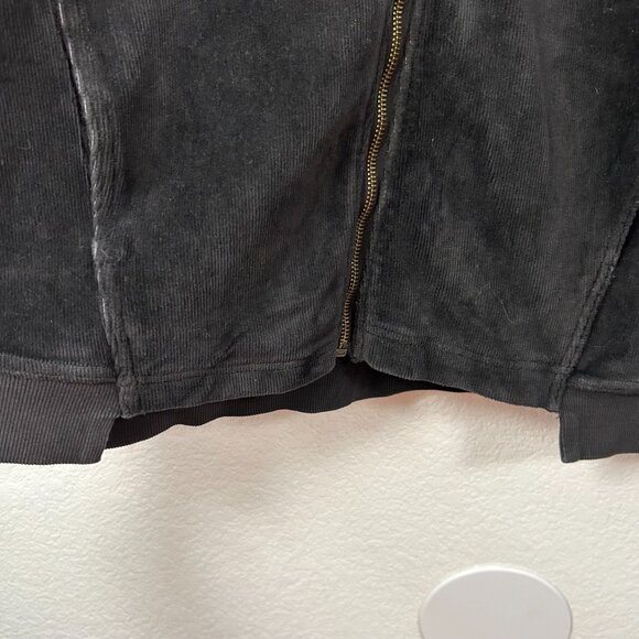 XCVI Olek Velour Zip Up Bomber Jacket - Picture 6 of 11